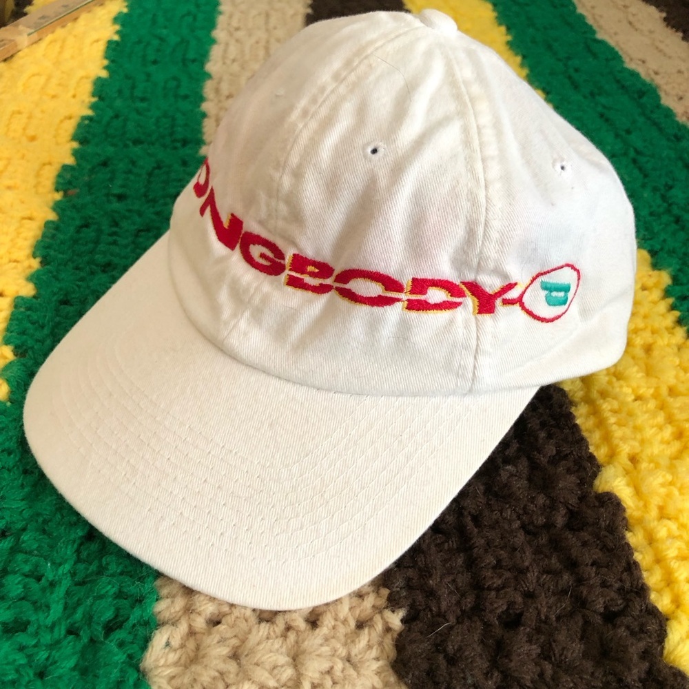 vtg prince tennis long body white baseball cap